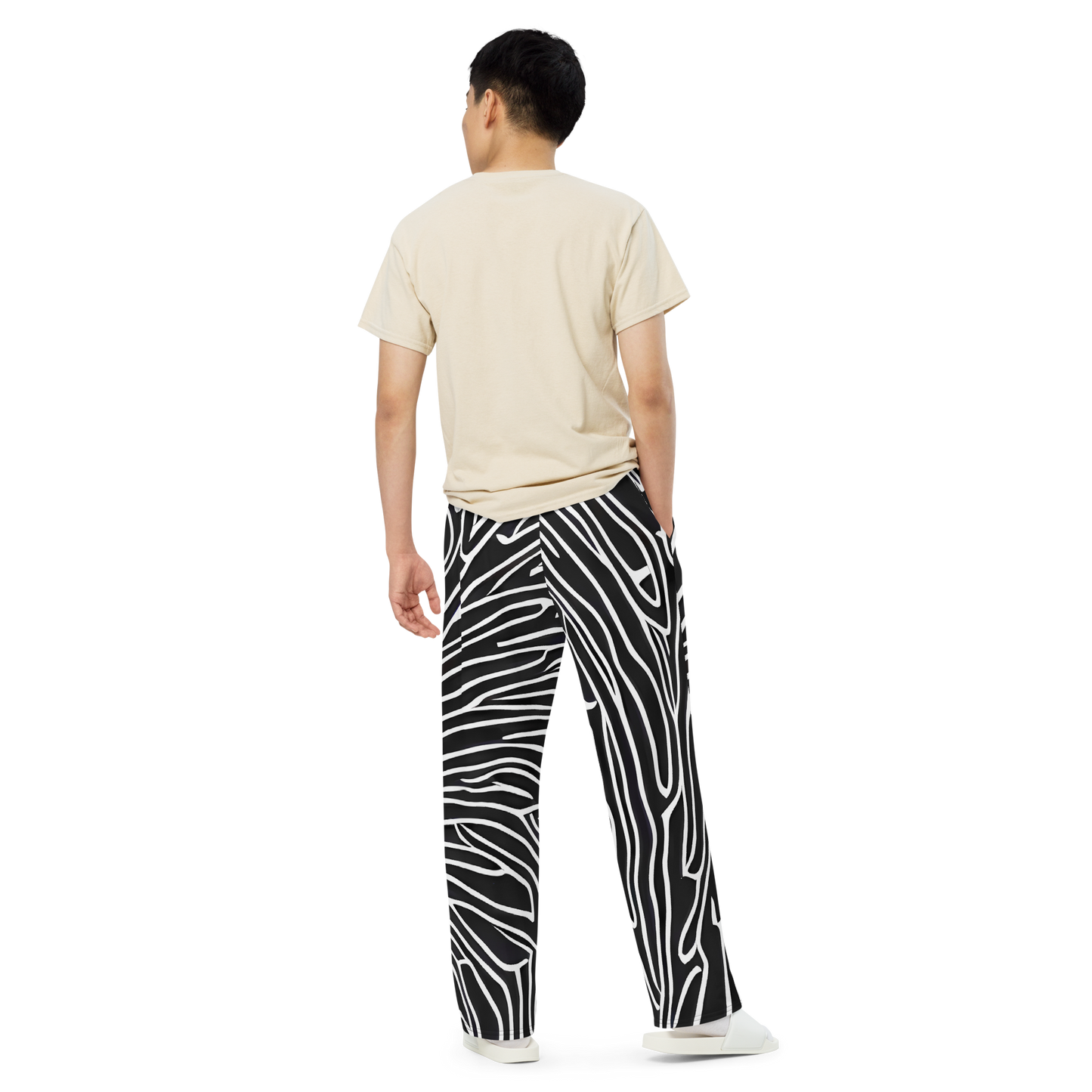 Wide-Leg Pants - Acconci Waves