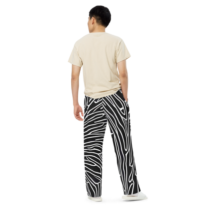 Wide-Leg Pants - Acconci Waves