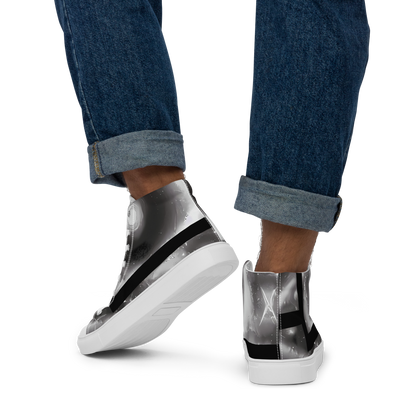 Men's High Top Canvas Shoes - Arbus Whorls