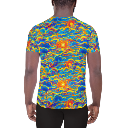 Men's Athletic T-Shirt - Chroma Ripple