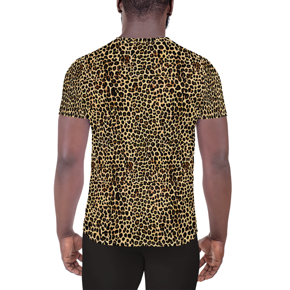 Men's Athletic T-Shirt - Cheetah Mosaic