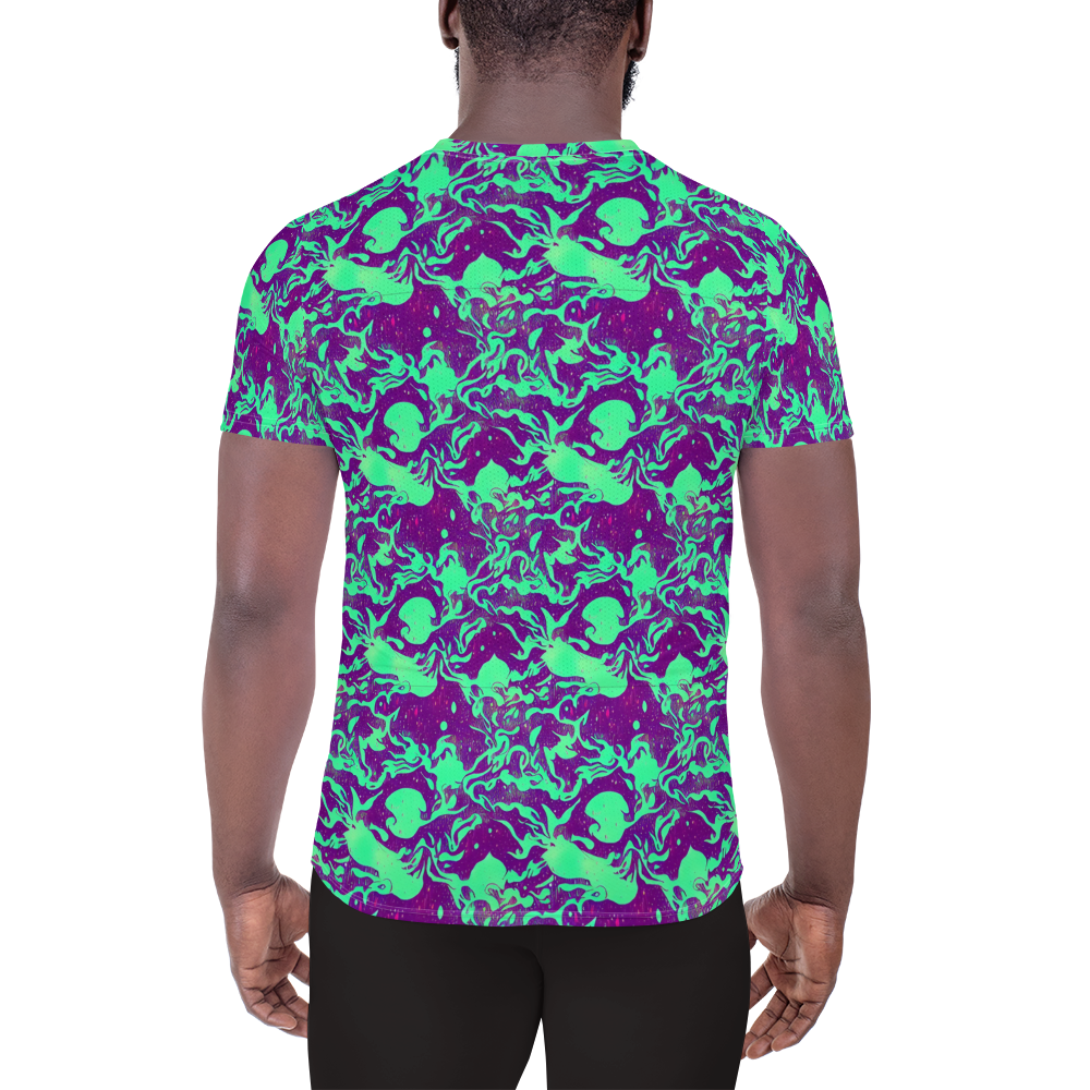 Men's Athletic T-Shirt - Alien Ripples