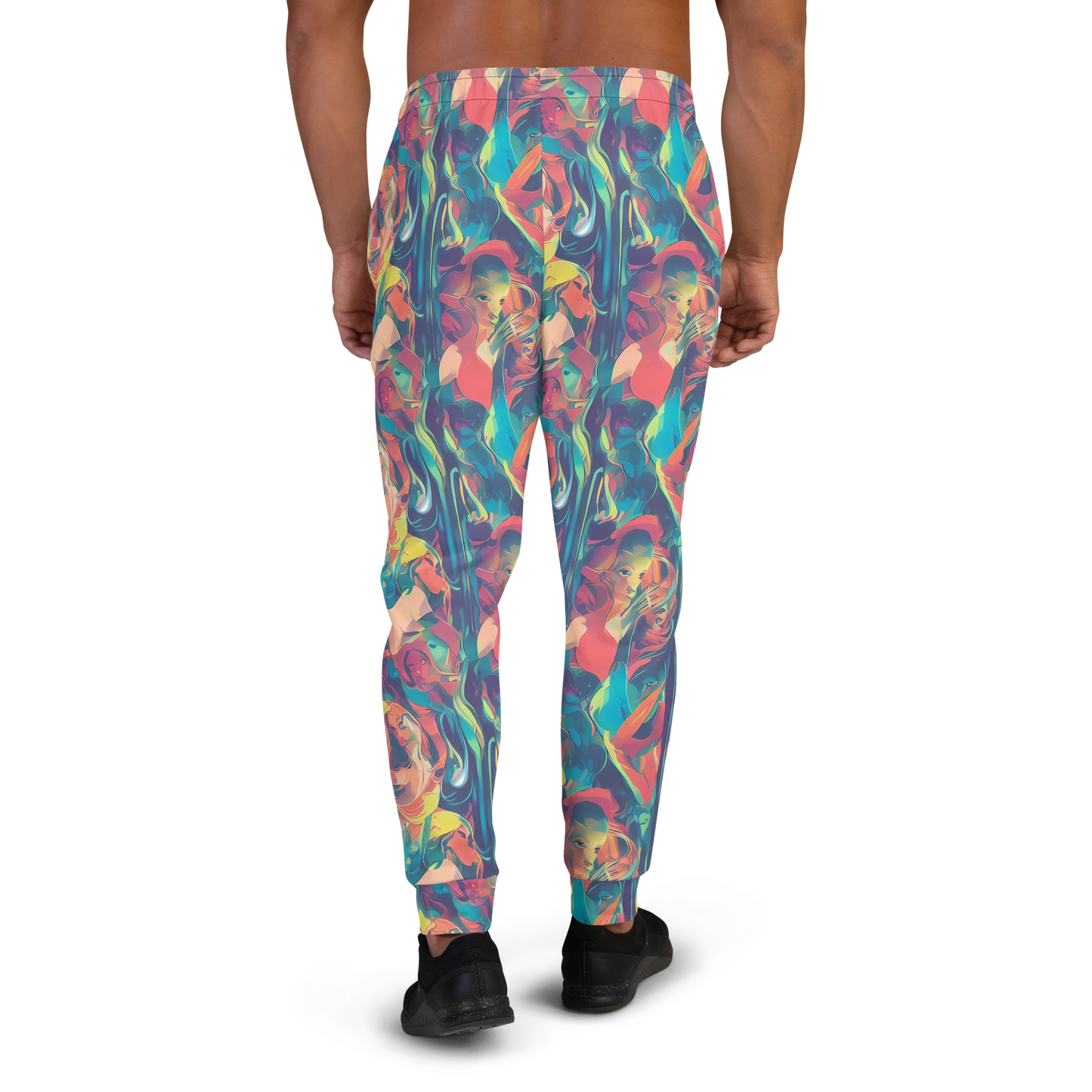 Men’s Joggers - Neon Aurora