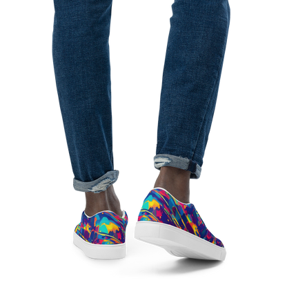 Men's Slip-On Canvas Shoes - Spectrum Streaks