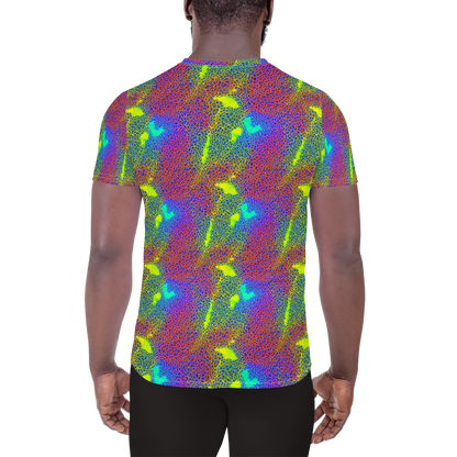 Men's Athletic T-Shirt - Prismatic Web