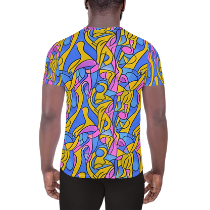 Men's Athletic T-Shirt - Cosmic Curves