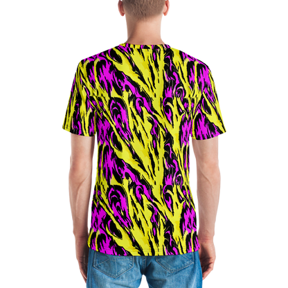 Men's Crew Neck T-Shirt - Neon Savanna