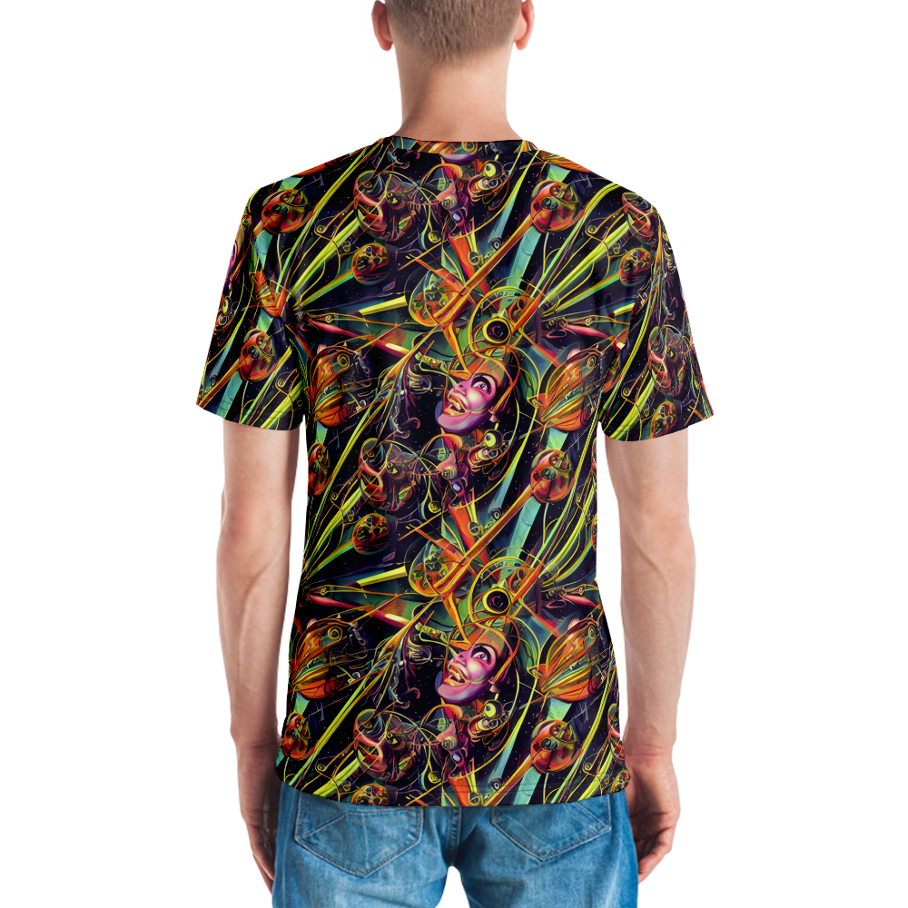 Men's Crew Neck T-Shirt - Psychedelic Deep Space