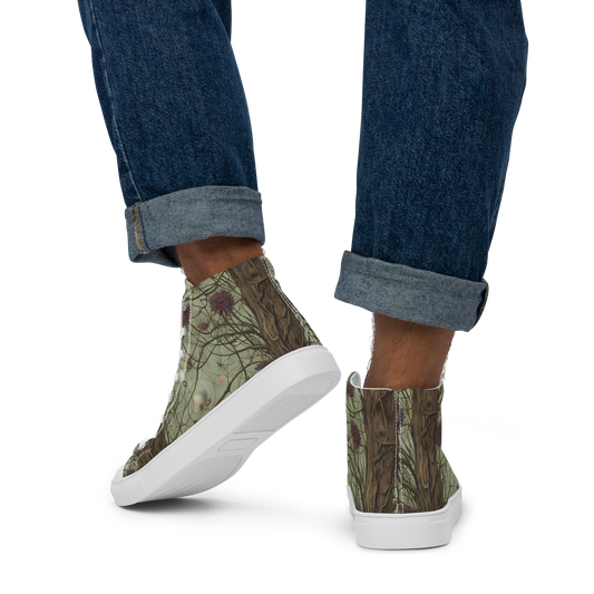 Men's High Top Canvas Shoes - Kowch's Enigma