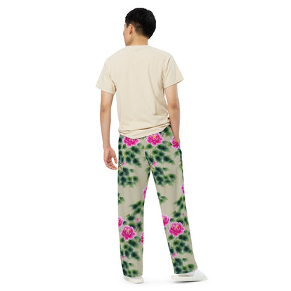 Wide-Leg Pants - Blossom Reverie