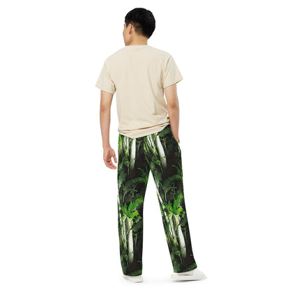 Wide-Leg Pants - Emerald Canopy