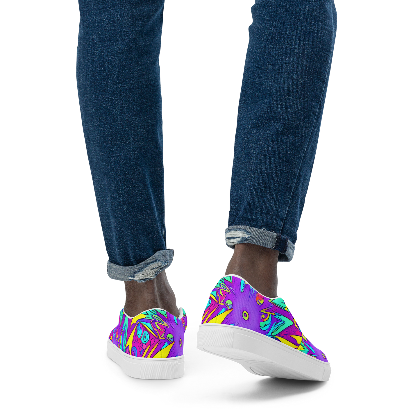 Men's Slip-On Canvas Shoes - Nebula Radiance