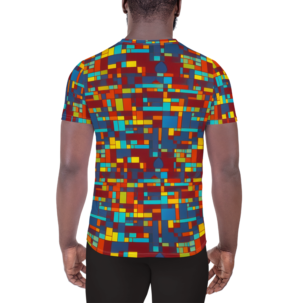 Men's Athletic T-Shirt - Astral Grid