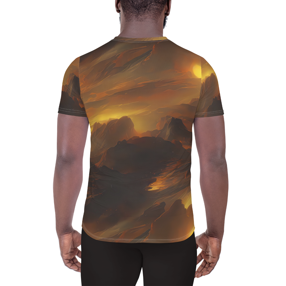 Men's Athletic T-Shirt - Sunset Shores