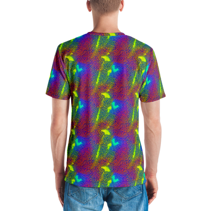 Men's Crew Neck T-Shirt - Prismatic Web