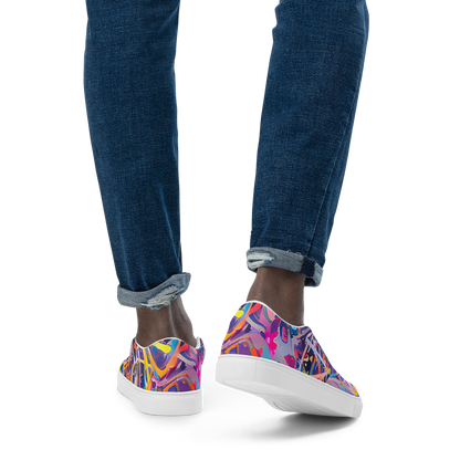 Men's Slip-On Canvas Shoes - Vibrant Fusion