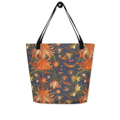 Large Tote Bag w/ Pocket - Stellar Blooms