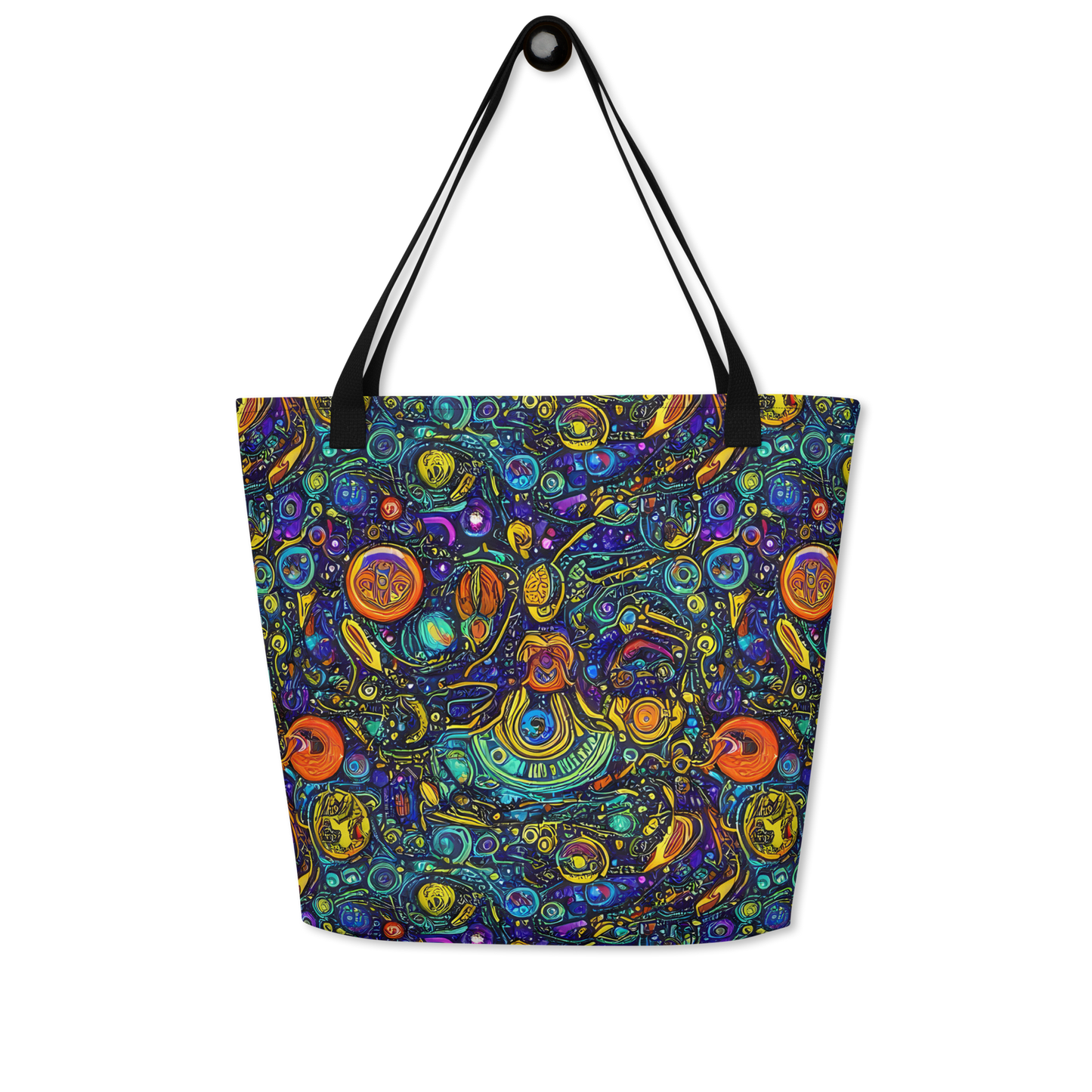 Large Tote Bag w/ Pocket - Vasnetsov Vortex