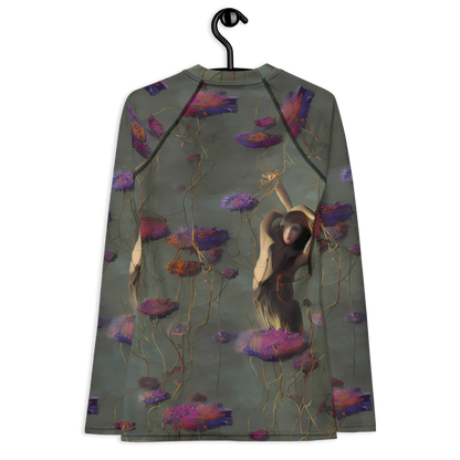 Women's Rash Guard - Ethereal Bloom