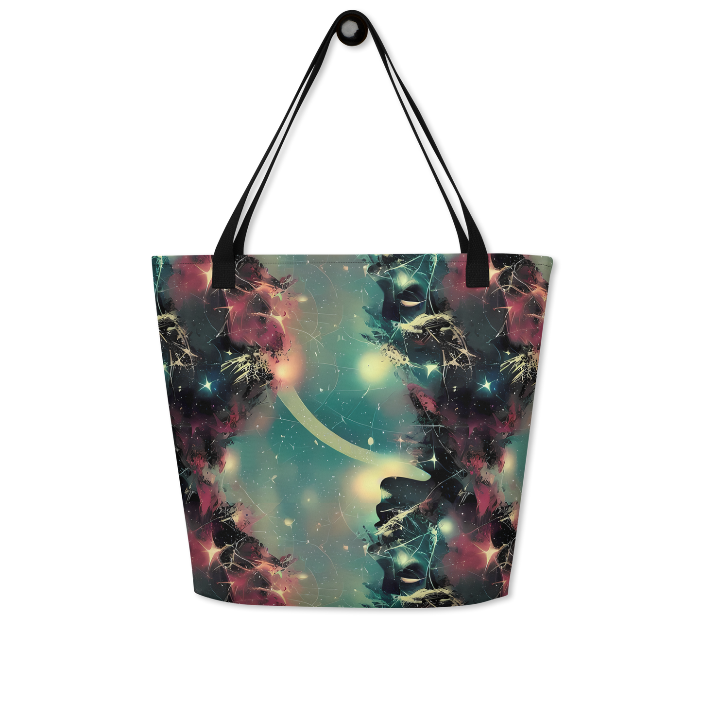 Large Tote Bag w/ Pocket - Galactic Serpent