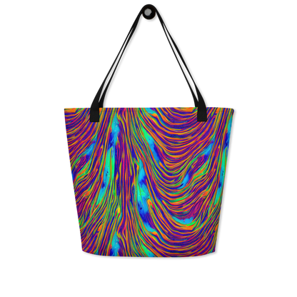 Large Tote Bag w/ Pocket - Lux Waves