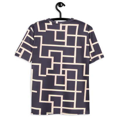 Men's Crew Neck T-Shirt - Gilded Gridlock