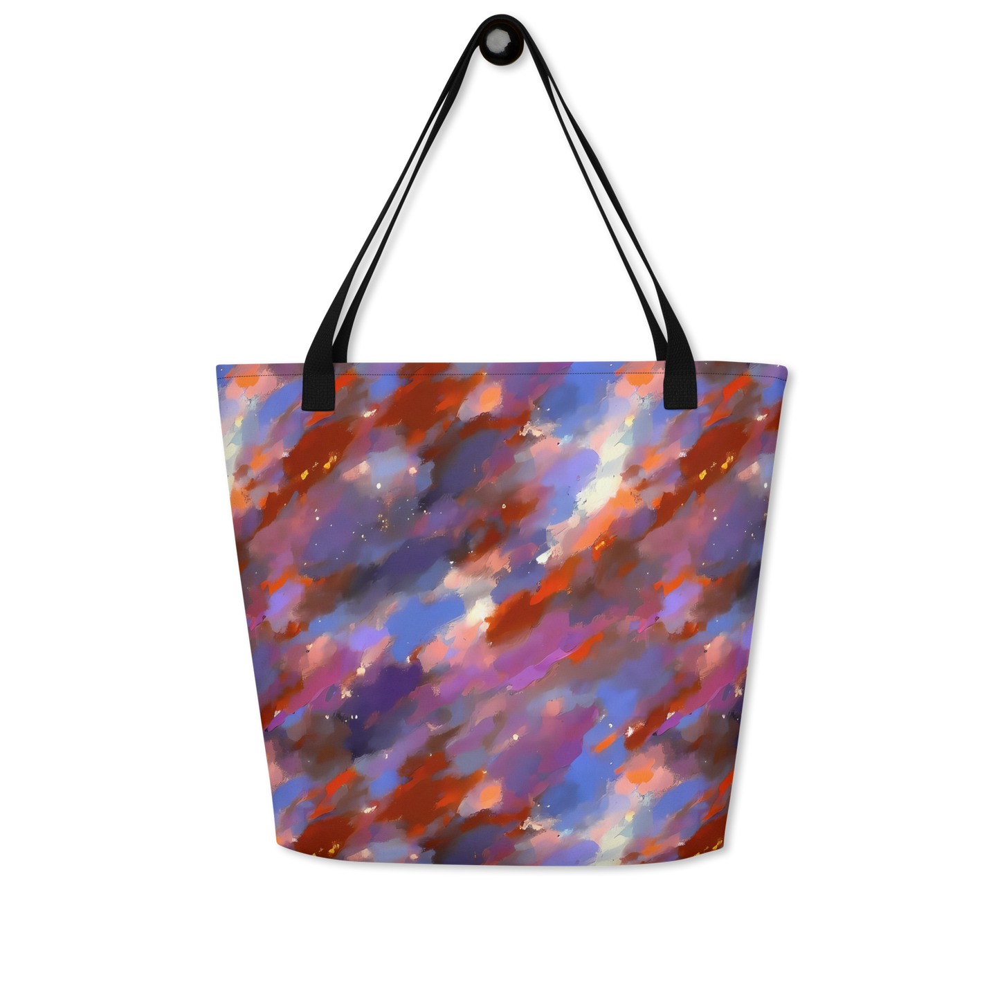 Large Tote Bag w/ Pocket - Celestial Brushstroke