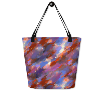 Large Tote Bag w/ Pocket - Celestial Brushstroke