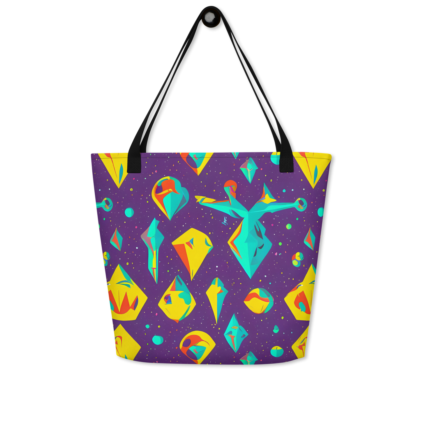 Large Tote Bag w/ Pocket - Cascading Prism