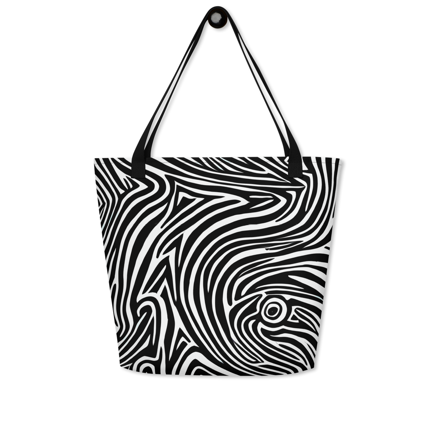 Large Tote Bag w/ Pocket - Vortex Veins