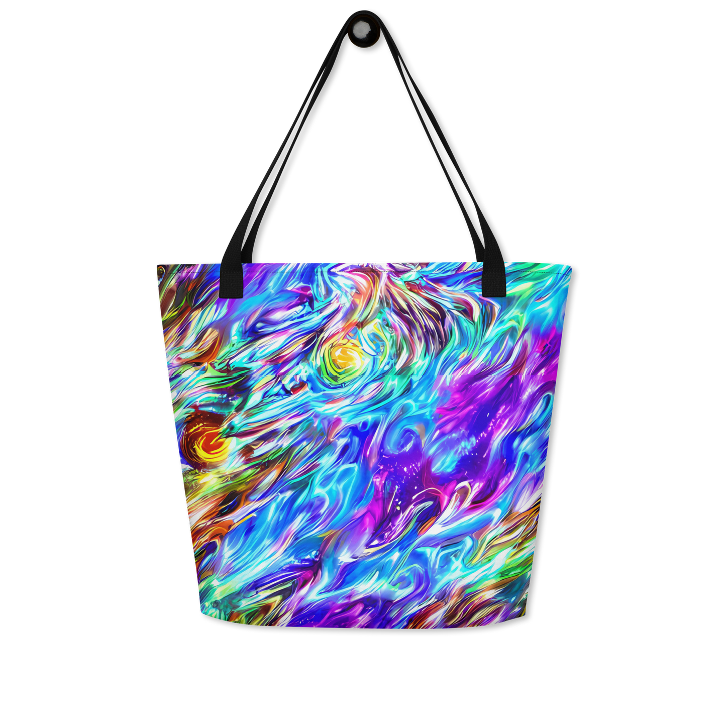 Large Tote Bag w/ Pocket - Faini Whirlwind