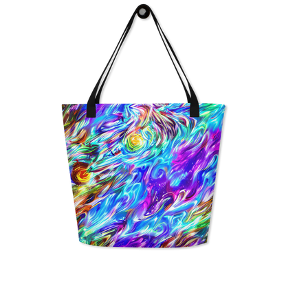 Large Tote Bag w/ Pocket - Faini Whirlwind