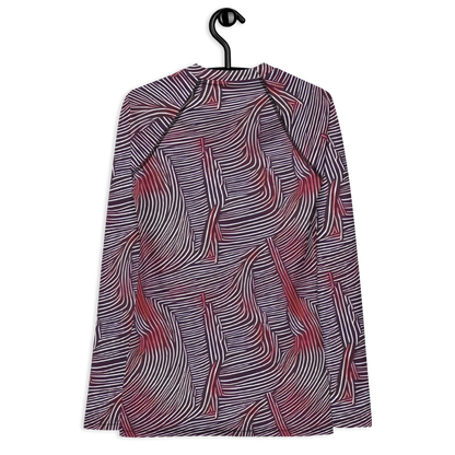 Women's Rash Guard - Nebula Waves