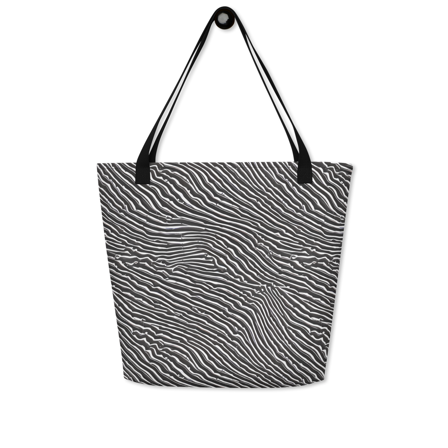 Large Tote Bag w/ Pocket - Hypnotic Waves