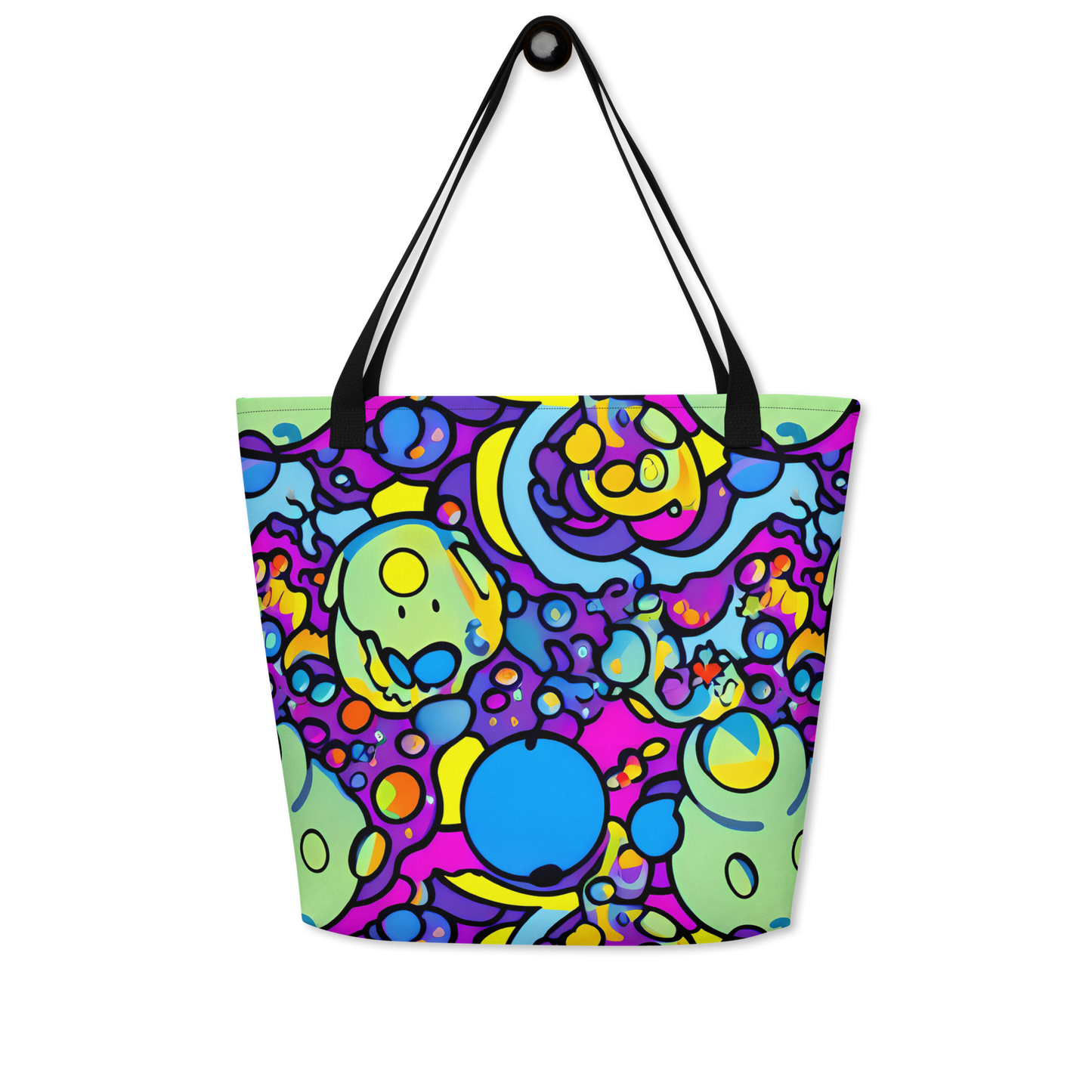 Large Tote Bag w/ Pocket - Enchanted Orbs