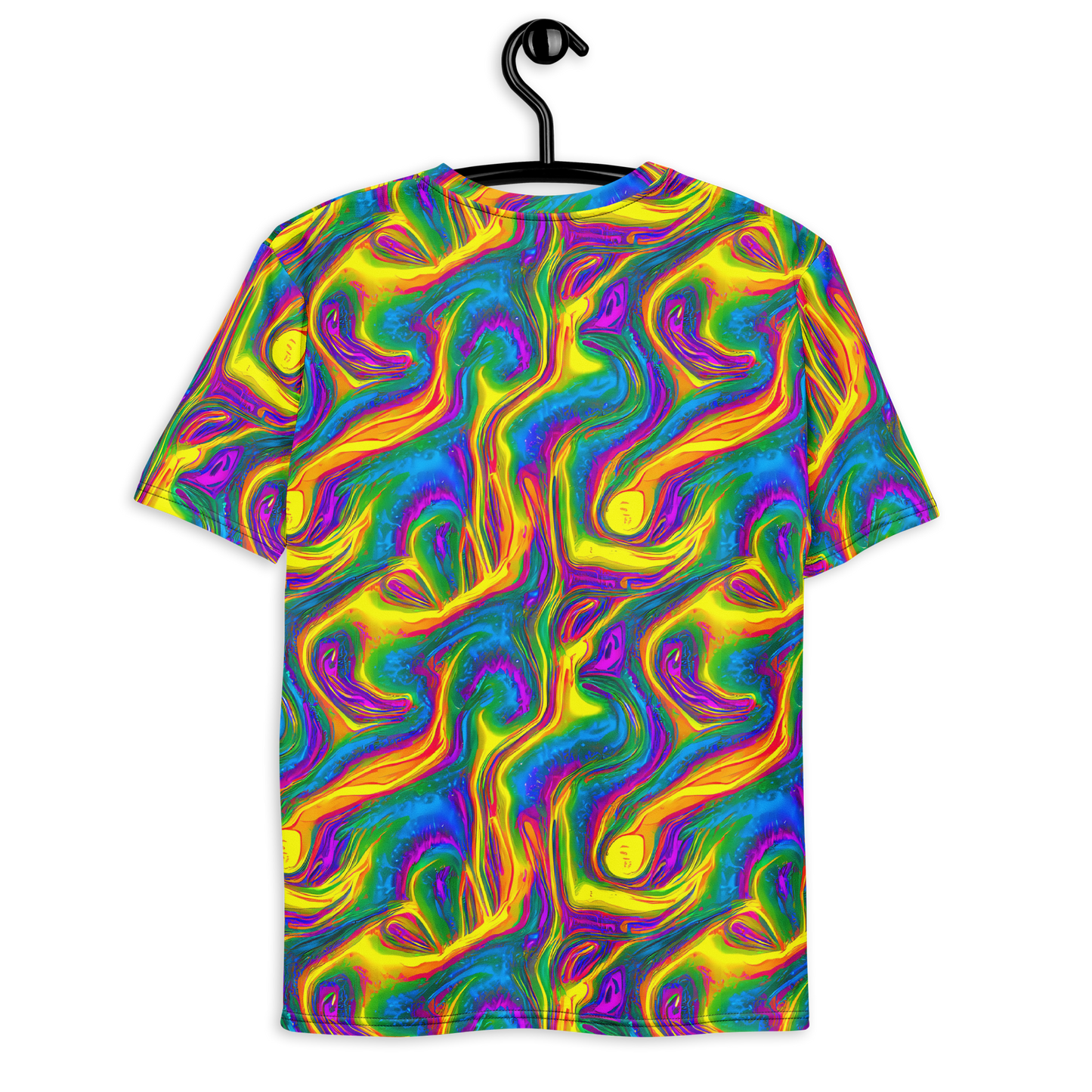 Men's Crew Neck T-Shirt - Electric Aurora