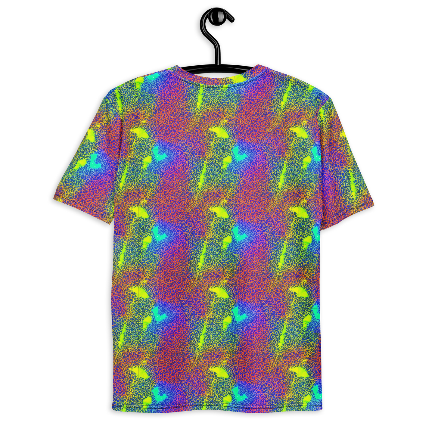 Men's Crew Neck T-Shirt - Prismatic Web