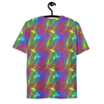 Men's Crew Neck T-Shirt - Prismatic Web