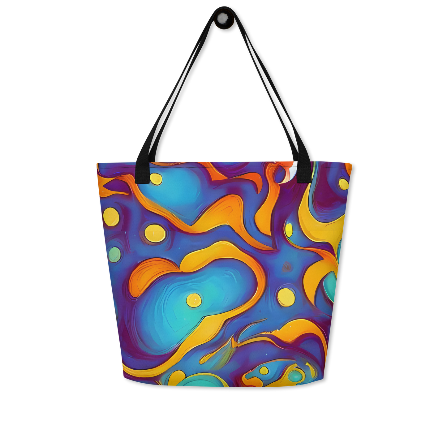 Large Tote Bag w/ Pocket - Pelton Swirl