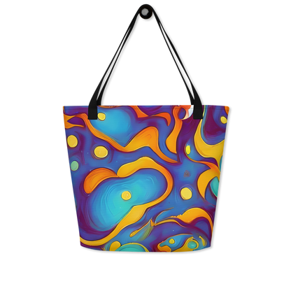 Large Tote Bag w/ Pocket - Pelton Swirl