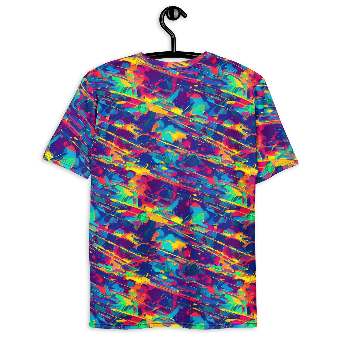 Men's Crew Neck T-Shirt - Spectrum Streaks