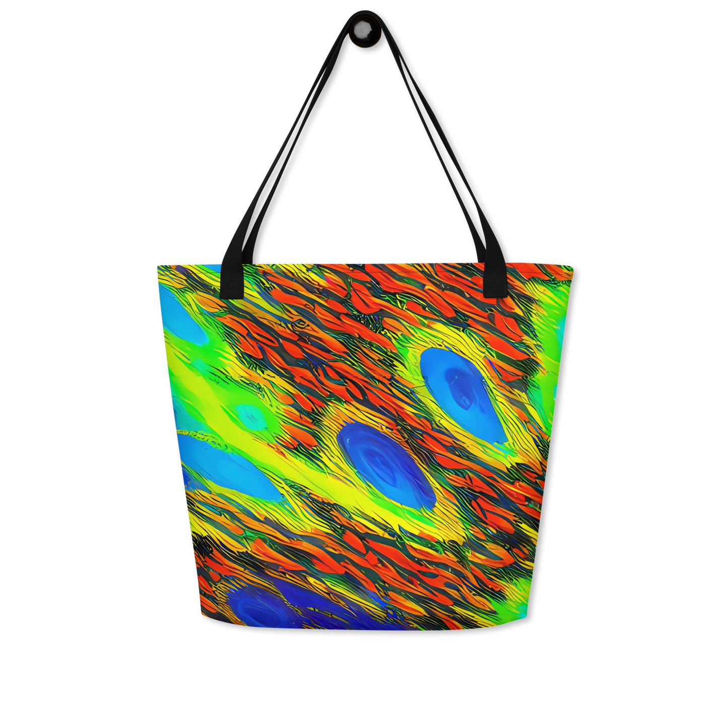 Large Tote Bag w/ Pocket - Hodgkin's Blaze