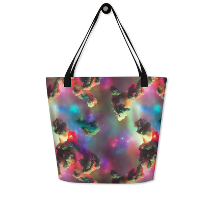 Large Tote Bag w/ Pocket - Nebula Dreams