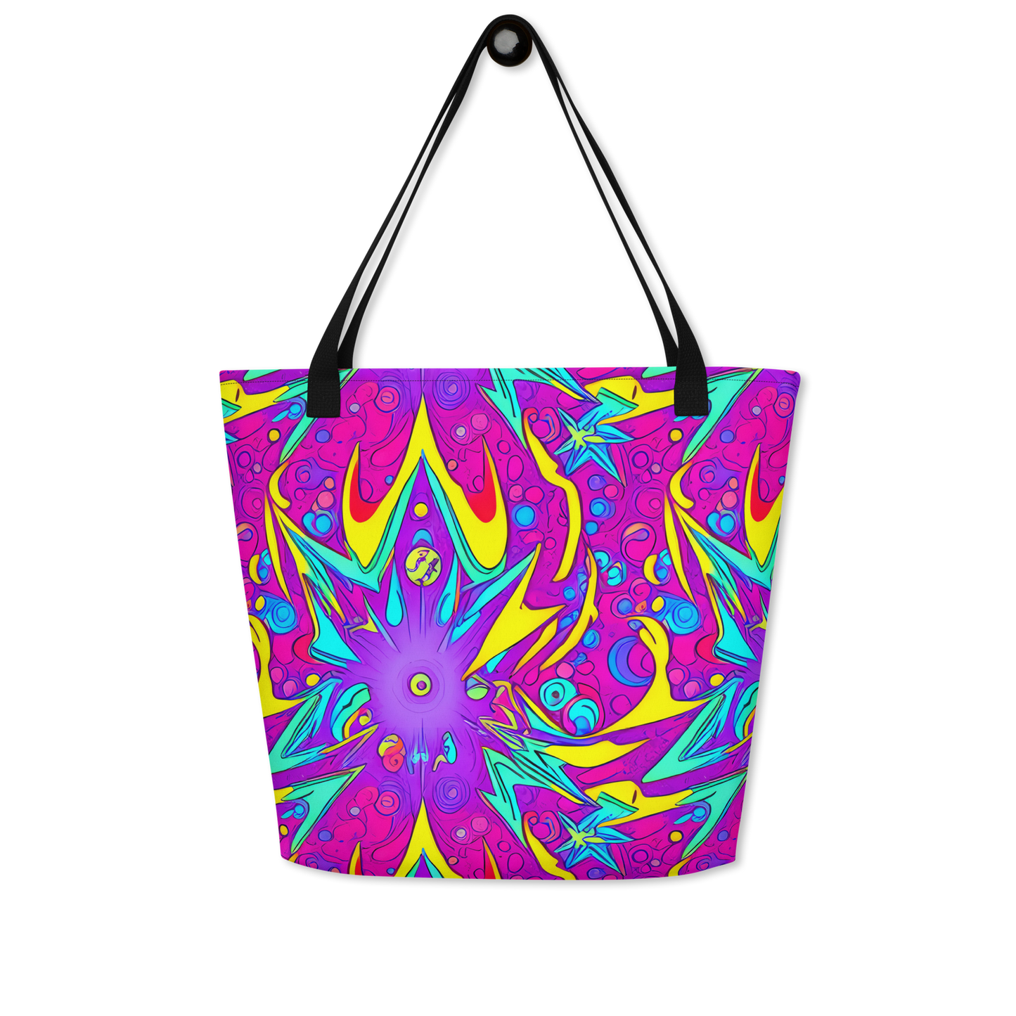 Large Tote Bag w/ Pocket - Nebula Radiance