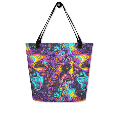 Large Tote Bag w/ Pocket - Hutty Nebula
