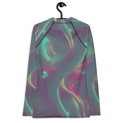 Women's Rash Guard - Neon Whisper