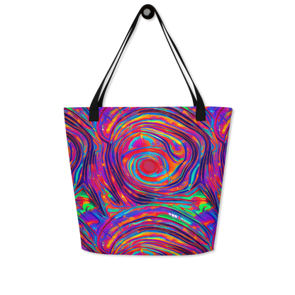 Large Tote Bag w/ Pocket - Quantum Spiral