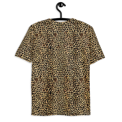 Men's Crew Neck T-Shirt - Cheetah Mosaic