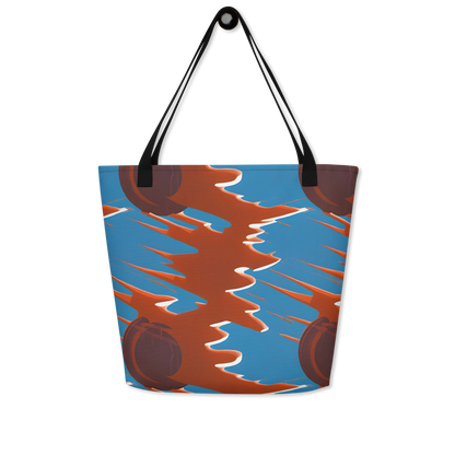 Large Tote Bag w/ Pocket - Desert Vortex