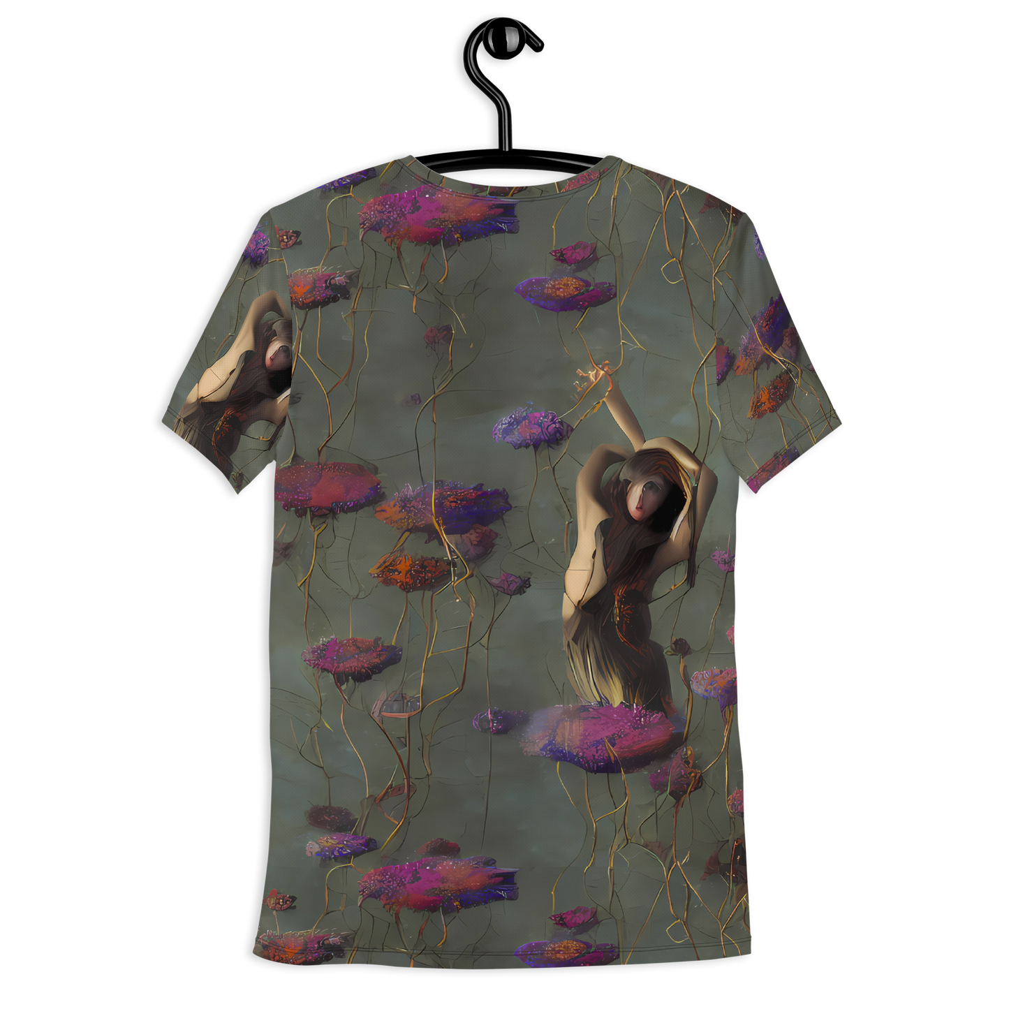 Men's Athletic T-Shirt - Ethereal Bloom